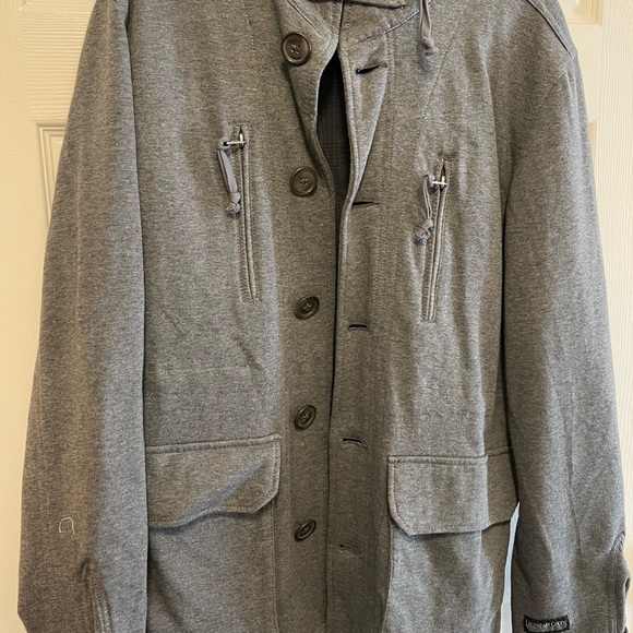 Gray pea coat that was bought 2 years ago. In great condition still. - Picture 2 of 2